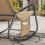 SoBuy Πτυσσόμενη Ξαπλώστρα Κούνια Χακί 143x57x85cm 9