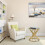 AINPECCA Gold Side Table Luxury Coffee Table Bedside Table 4