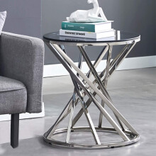 Silver Side Table Luxury Bedside Table Living Room