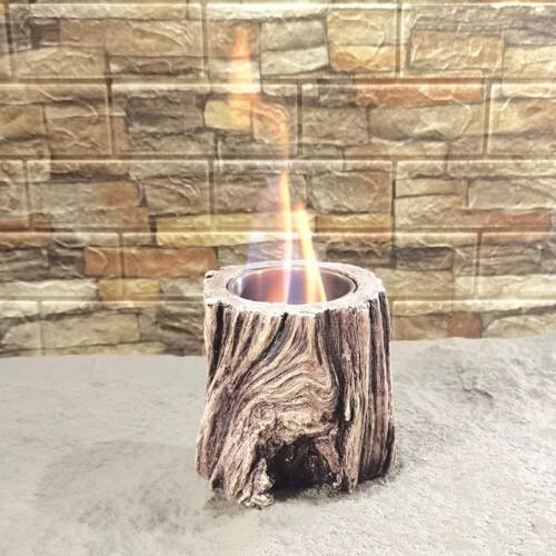 Mini Table Fire Pit for Indoor and Outdoor, Decorative Heater brown 1