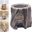 Mini Table Fire Pit for Indoor and Outdoor, Decorative Heater brown 4
