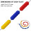 Swim lane lines, adjustable floating partition, Nylon Rope L22m/72.6ft 5