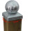 5 x Galvanised Post Caps for Post Ball 121 mm 12 x 12 cm Ref: 8426 2