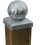 5 x Galvanised Post Caps for Post Ball 121 mm 12 x 12 cm Ref: 8426 4