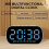 LED Electric Digital Alarm Clock Mains Power Mirror Display Bedroom Bedside 4