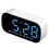 LED Electric Digital Alarm Clock Mains Power Mirror Display Bedroom Bedside 2