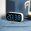 LED Electric Digital Alarm Clock Mains Power Mirror Display Bedroom Bedside 6