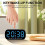 LED Electric Digital Alarm Clock Mains Power Mirror Display Bedroom Bedside 11