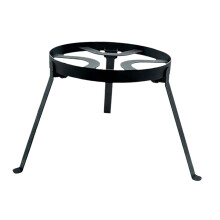 25 cm Foldable Campfire Tripod Fire Pit Stand Accessory for Hiking Circulation Saving Mat Black Ref: 1256