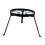 25 cm Foldable Campfire Tripod Fire Pit Stand Accessory for Hiking Circulation Saving Mat Black Ref: 1256 1