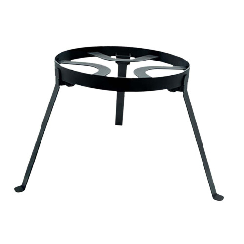 25 cm Foldable Campfire Tripod Fire Pit Stand Accessory for Hiking Circulation Saving Mat Black Ref: 1256