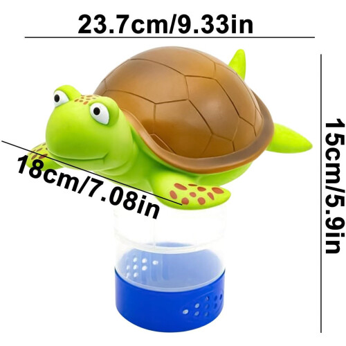 Floating Chlorine Dispenser for 1 and 3 Inch Tablets, Adjustable Float for Pool and Spa 2