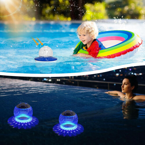 Pool Dosing Float, Colourful Solar Ball, Floating Skimmer for Swimming Pool, Spa 1