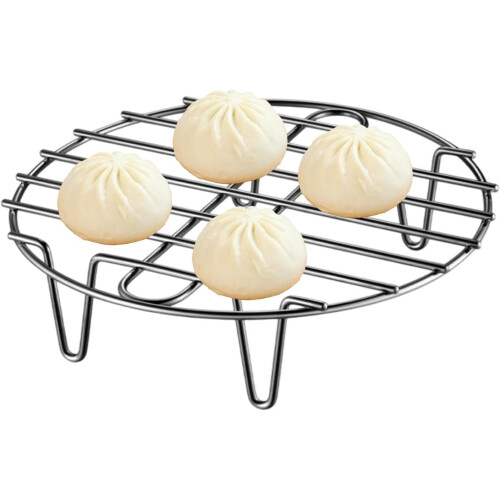 Round Grid Rack 32.5x6cm Versatile for Dutch Ovens, Baking, Steaming 1