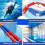 Poolpathdivider, Spiral rope, reusable floating buoy set (Nylon rope, 6m) 4