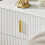 SoBuy Table de Chevet Blanche avec 2 Tiroirs 7