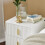 SoBuy Table de Chevet Blanche avec 2 Tiroirs 6