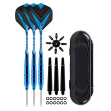 Metal Tip Darts 22g Professional Pointed Needle Dart Set Competition Training Specialty with Dart Box Ref: 5899