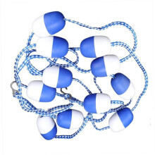 Safety pool lane divider – 3m floating rope with 2 hooks – essential for swimming Ref: 6433