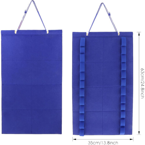 Compact belt hanging bag, practical belt storage and display case, efficient storage for belts, Medaillen Blau Ref: 7068 2