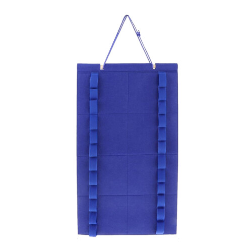 Compact belt hanging bag, practical belt storage and display case, efficient storage for belts, Medaillen Blau Ref: 7068