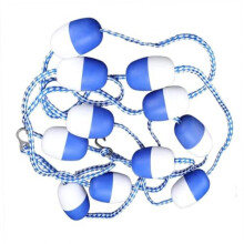Swimming pool dividing wall – Safety swimmer rope set with 2 hooks (6m/20ft)