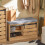 SoBuy Shoe Bench Storage Brown 80x35x48cm 15