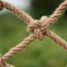 Robust hemp rope climbing net for children, Indoor/Outdoor, 1x5m Ref: 2991