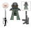 Black Armor Ranger 4PCS Minifigure Building Block Toy 2