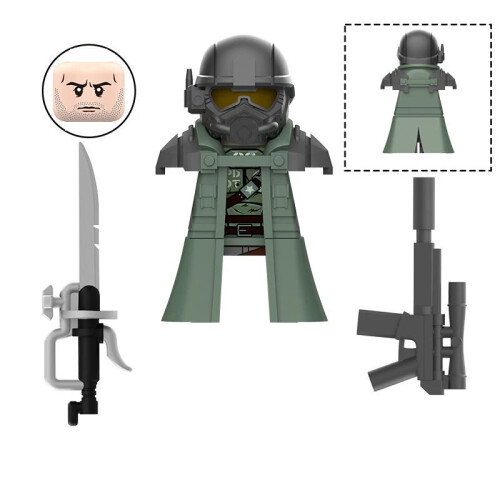 Black Armor Ranger 4PCS Minifigure Building Block Toy 1