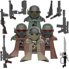 Black Armor Ranger 4PCS Minifigure Building Block Toy