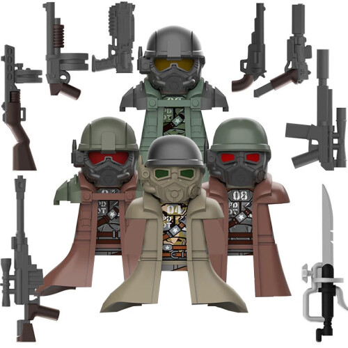 Black Armor Ranger 4PCS Minifigure Building Block Toy