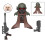 Black Armor Ranger 4PCS Minifigure Building Block Toy 4
