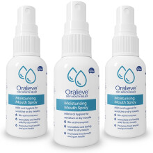 3x Oralieve Moisturising Dry Mouth Relief Spray Relief (50ml each)