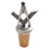 (Add a Gift Pouch) Masonic Square and Compasses Pewter Bottle Stopper 4