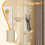 ELECWISH Ceiling Cat Tree 220-260cm Cat Climbing Tower with Scratching Ramp UK 7