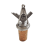 (Add a Gift Pouch) Masonic Square Compasses G Pewter Bottle Stopper 1
