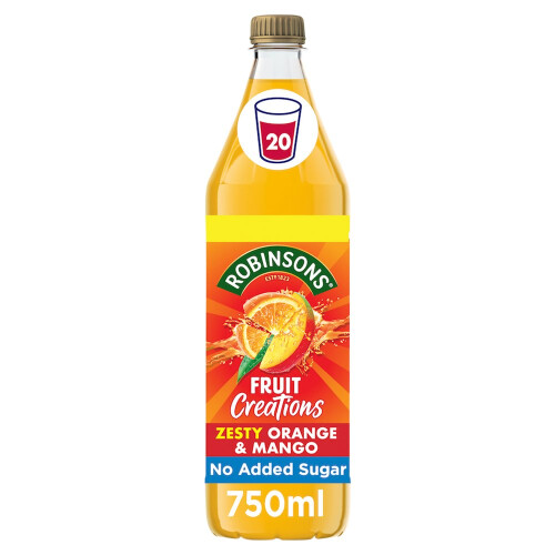 Robinsons Fruit Creations Orange & Mango 750ml (Pack of 8) 2