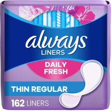 Always Daily Fresh Thin Liners, Regular Absorbency