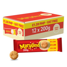Maryland White Choc 200g (Pack of 12)