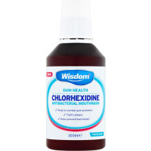 Wisdom Chlorhexidine Antibacterial Mouthwash - Mint (300ml)