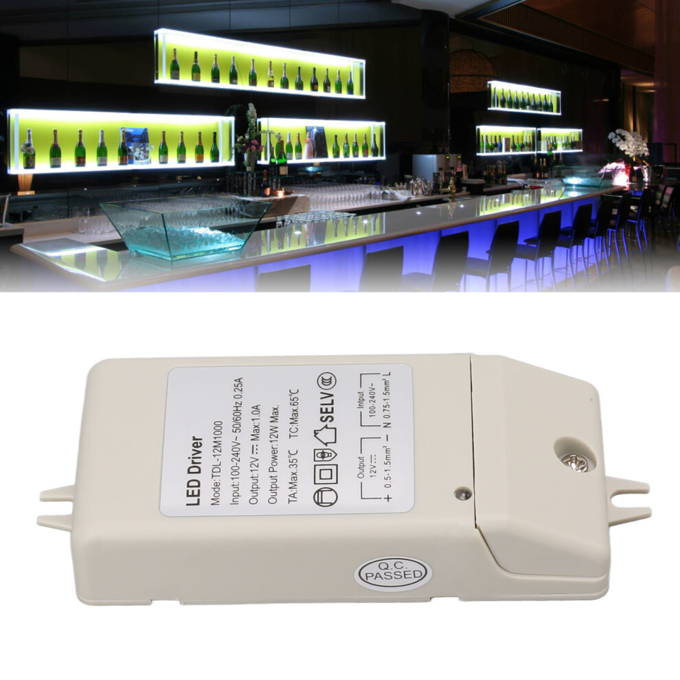 12W 12V 1A Led Driver Tdl 12M1000 Abs Power Supply Light 7681328732366