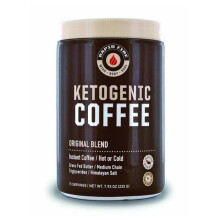 Rapidfire Ketogenic Coffee Original Blend (15 Servings) Instant Keto Coffee with MCTs, Grass-Fed Butter & Himalayan Salt for Energy & Focus - 225g