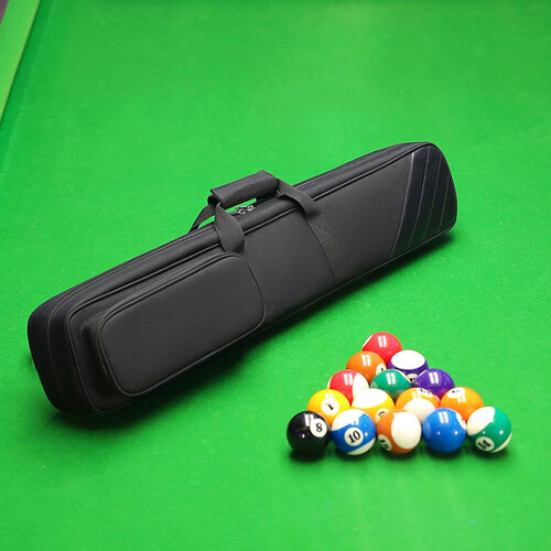 Pool Cue Carrying Bag with Multiple Pockets Black 2