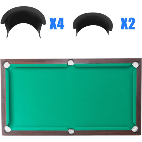 6pcs Billiard Billard table pockets Billiard Billard Drop Pockets Storage Pockets Billiard table accessories Ref: 5422 1