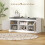 Homcom HOMCOM Shoe Bench, Boho Shoe Storage Bench with Padded Cushion, White 6