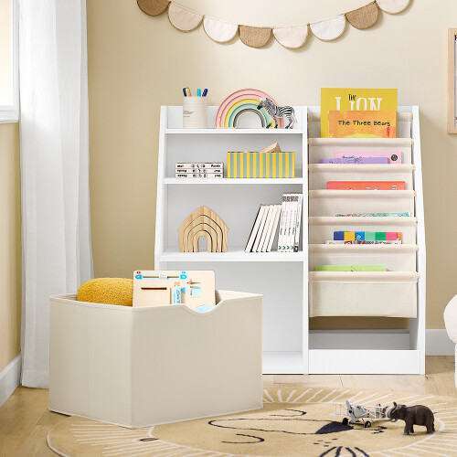 SoBuy Ράφι Montessori 3 θέσεις Λευκό 1