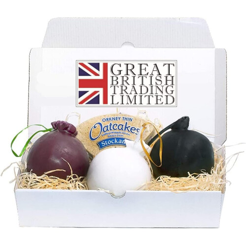 Shorrocks Lancashire Cheese Gift Hamper 3 x 230g with oatcakes