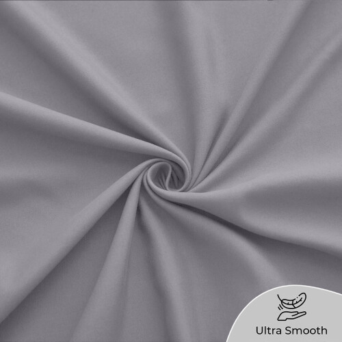 Imperial Rooms (Grey, Super King) 2-Pack Deep Fitted Sheet 25CM Mattress Bed Sheets | Extra Deep 300 Thread Count Smooth & Silky 1