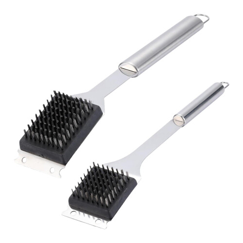Grill Cleaning Brush, Ergonomic Scraper, FoodGrade Tool for Removing Dirt Ref: 9073